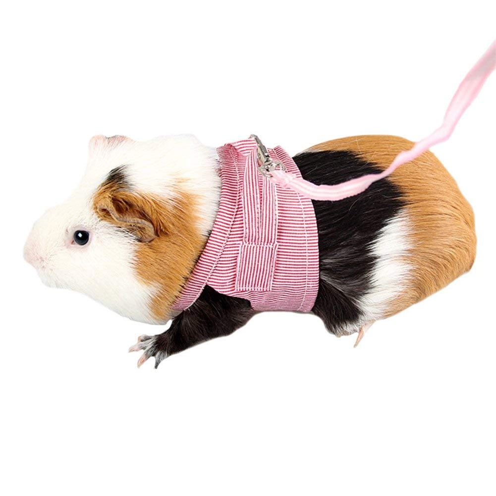 Pet Hamster Traction Strap Outdoor Training Soft Cotton Clothes Rope for Hamster Guinea Pig
