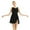 Black, variant on Lyrical Dance Costumes for Women V-Neck High-Low Ballet Dance Gymnastics Leotard Dress Red XS