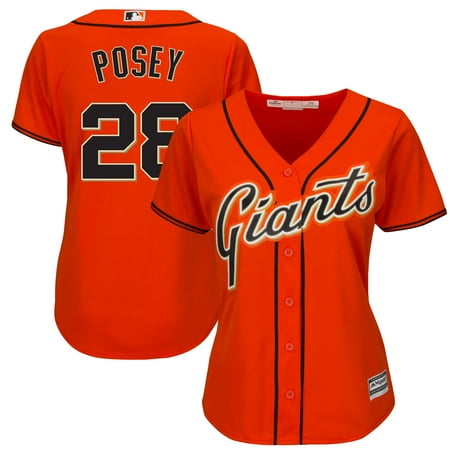 - Buster Posey San Francisco Giants Majestic Women's Cool Base Player Jersey - Orange