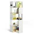 thumbnail image 2 of PamapicLife 63" Modern Corner Shelf with 5-Tier, Corner Cabinet Storage, 2 of 8