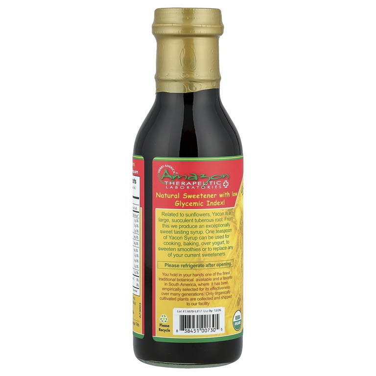 Amazon Therapeutics Sweet Organic Yacon Syrup, 11.5 fl oz