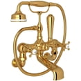 thumbnail image 1 of Perrin And Rowe U.3007X/1 Georgian Era Wall Mounted Clawfoot Tub Filler - Brass, 1 of 7