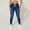 24-Navy, variant on Trendy Jeans for Women Plus Size High Waist Stretch Denim Lounge Trousers Ankle Length Slim Taper Leg Casual Pants Black S