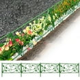 kosheko 4Pack Green Plastic Garden Fence for Flowerbeds and Pathways