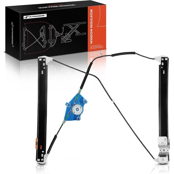 A-Premium Power Window Regulator without Motor Replacement for Audi A4 A4 Quattro RS4 S4 2002-2008 Front Right Passenger Side