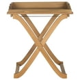 thumbnail image 3 of Safavieh Covina Outdoor Tray Table w/ Removable Top - Teak Brown, 3 of 6
