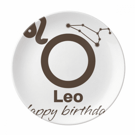 

Constellation Fate Birthday Celebration Leo Plate Decorative Porcelain Salver Tableware Dinner Dish