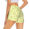 thumbnail image 2 of Uemuo Cute Frog3 Pattern Women's Athletic Shorts High Waisted Running Shorts with Liner Pockets Gym Elastic Workout Shorts-XX-Large, 2 of 9