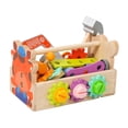 thumbnail image 4 of Juego de herramientas de madera para niños, juguete de tornillos, juego de simulación, juguete de construcción, juego de juguetes de construcción para, 4 of 9