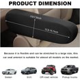 thumbnail image 2 of NOGIS 2PC Car Front Seat Armrest Covers,Universal Size Seat Arm Rest Cover,Flat Cloth Fabric Armrest Cover,Car Interior Accessories (Black,1Pair), 2 of 6