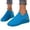 Blue, variant on Womens Fashion Plus Size Flyknit Breathable Round Toe Casual Shoes, Slip On Walking Shoes, Wedge Sneakers, Orthopedic Chunky Mesh Sock Sneakers
