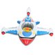 thumbnail image 4 of Flotador inflable para natación con forma de avión, con volante, para niños, color blanco, 4 of 14