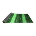 thumbnail image 2 of Ahgly Company Indoor Rectangle Abstract Emerald Green Contemporary Area Rugs, 2' x 4', 2 of 4