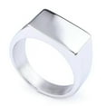 thumbnail image 3 of K-KED Simple And Fashionable Stainless Steel Niche Rectangular Mirror Rings Size 4-15-7-Vintage Silver, 3 of 9