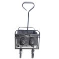 thumbnail image 3 of Folding Wagon Cart, Portable Large Capacity Beach Wagon, Heavy Duty Utility Collapsible Wagon with All-Terrain Wheels, Outdoor Garden Cart Foldable Wagon for Sports, Shopping, Camping, 3 of 9