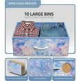 thumbnail image 4 of Sorbus Dresser with 10 Drawers - Storage Unit Organizer Chest for Clothes - Bedroom, Kids Room, Nursery, & Closet - Steel Frame, Wood Top, and Easy Pull Fabric Bins, 4 of 6