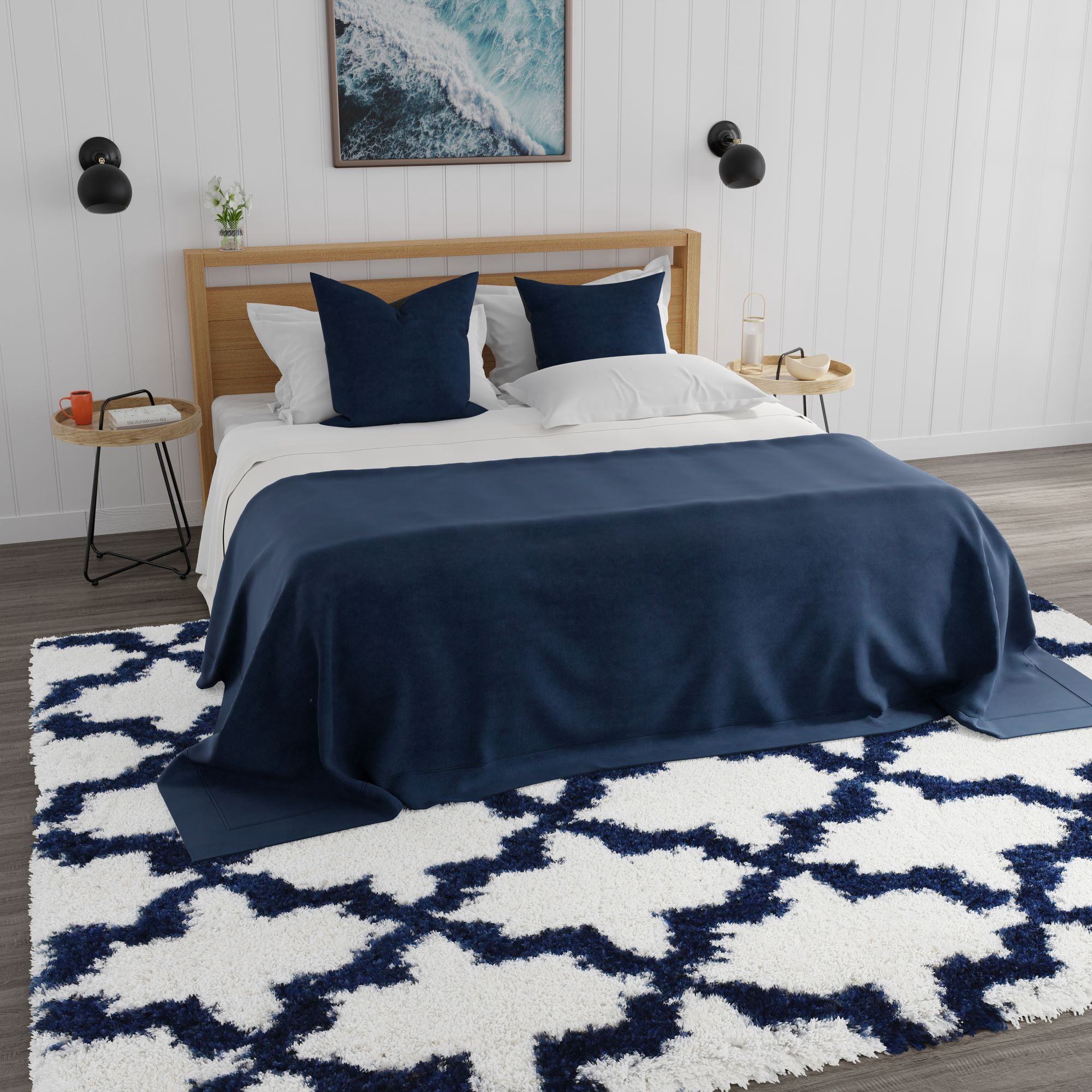 Mason Brooks Indigo Shag CG60A Transitional Geometric 2'6" X 4' Area Rug