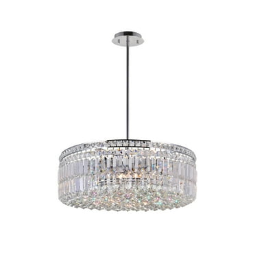 CWI Lighting Colosseum 8 Light Down Transitional Metal Chandelier in Chrome