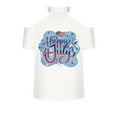thumbnail image 5 of USSUMA Womens Summer Tops and Blouses Trendy V Neck Independence Day Letter Print T-Shirts for Women Dressy Casual Short Sleeve 4th July Cold Shoulder Shirt Tunics Plus Beach, 5 of 5