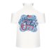 thumbnail image 5 of Tops con estampado de día de la independencia de manga corta con cuello en V para mujer a la moda para mujer Fridja  hjk4861, 5 of 5