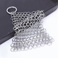 thumbnail image 3 of Cast Iron Scrubber Stainless Steel Skillet Cleaner Scraper Iron Chain Scrub for Cast Iron Pre-Seasoned Pans, Griddles, BBQ Grills, and Other Pots, 3 of 7