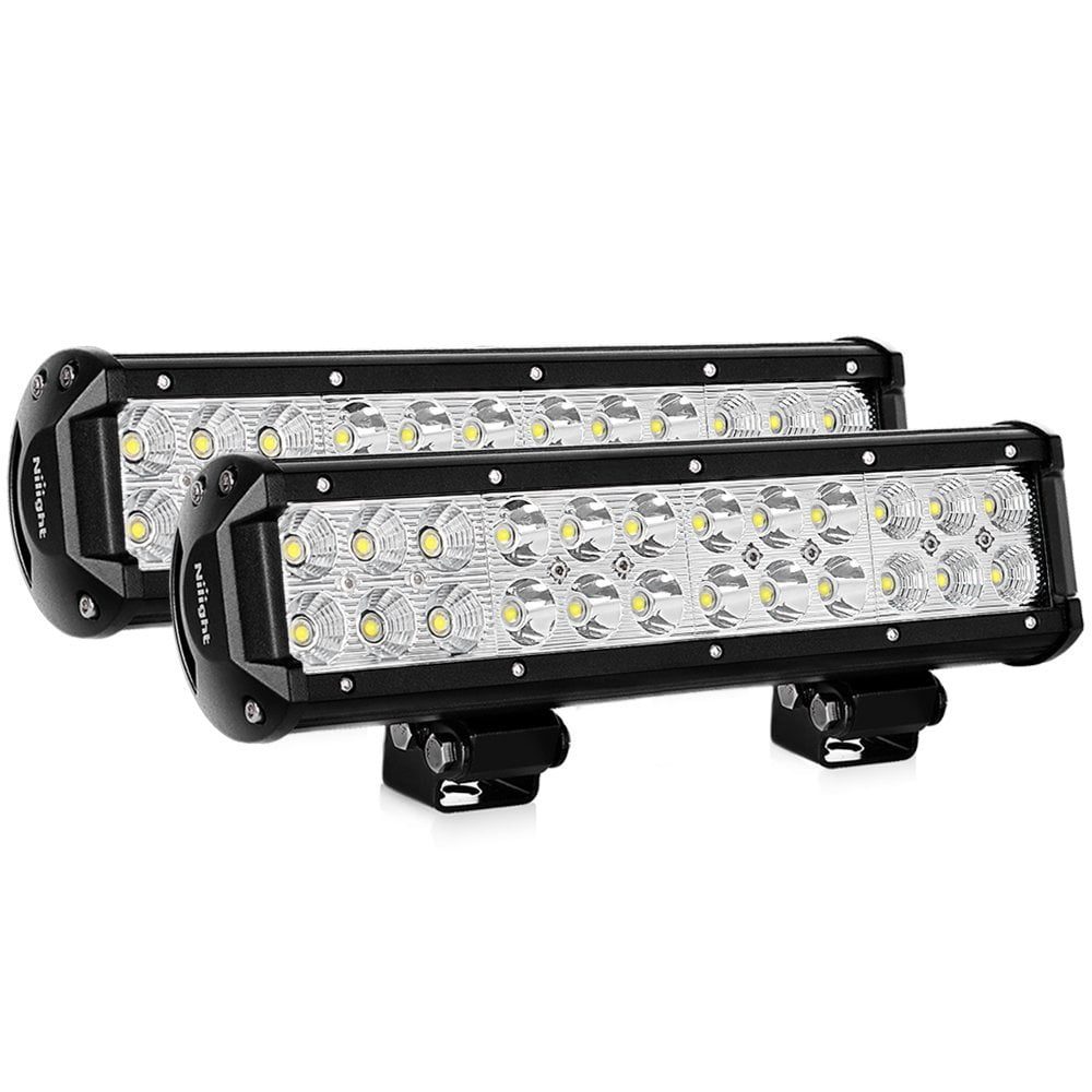 12inch 72W Cree Led Work Light Bar Flood Beam Suv Boat Driving Lamp Offroad TOPP