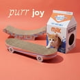 thumbnail image 6 of Oodles Multicolored Milk Carton Corrugated Cardboard Indoor Cat House & Condo with Scratching Pad, O/S, 6 of 9