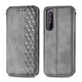 thumbnail image 3 of Coque pour Sony Xperia 10 II Flip Cover Flip Cover Protection Magnétique - Gris, 3 of 5