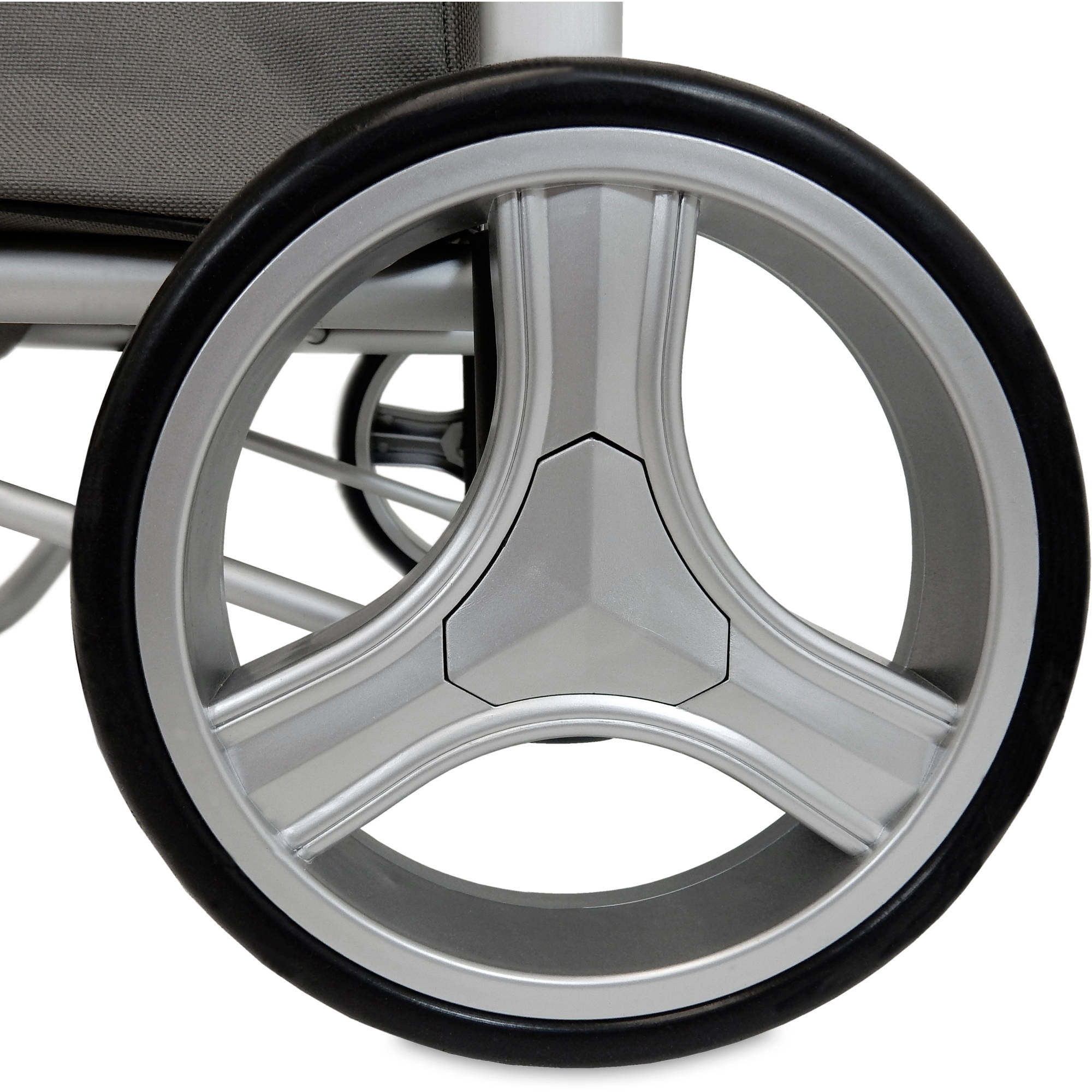 Homz Euro Tote Cart with Snap Lock Wheels Gray Walmart