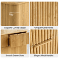 thumbnail image 3 of win2win 55" Mid-Century Modern 9-Drawer Dresser with Storage, Oak, 3 of 9