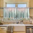 thumbnail image 2 of Yayeee Kitchen Curtains Tier Set of 2 Light Filtering 57"x24" Over Sink Window Panels, Green Deer, 2 of 7