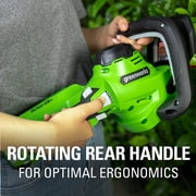 Greenworks 40V 24 Hedge Trimmer (1 Cutting Capacity), Battery Not Included HT40B02