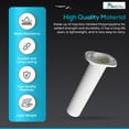 thumbnail image 3 of Marine City 90 Degree White Plastic Flush Mount Fishing Rod Holder 1 PCS, 3 of 7