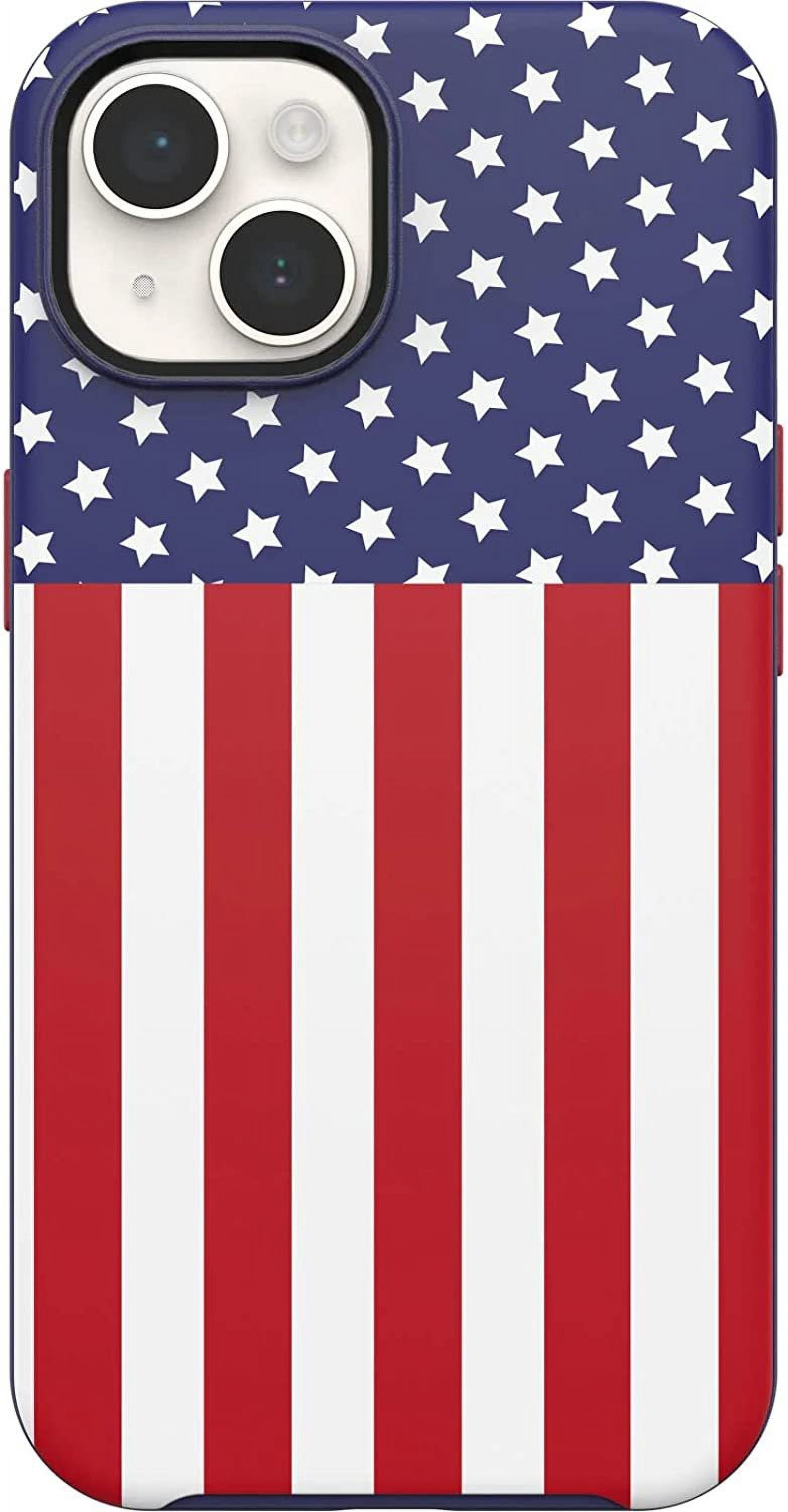 OtterBox Symmetry Series+ Case with Magsafe for iPhone 14 & iPhone 13 Only - Non-Retail Packaging - American Flag