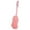 Pink, variant on Long Handle Exfoliating Body Scrubber Back Shower Brush with Frosted Sponge for Deep Cleansing and Massage