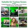 thumbnail image 6 of Fabulas 6.7 x 10 ft Green Screen Backdrop for Photography, Chroma Key Greenscreen Background Sheet Photo Backdrop for Zoom Meeting, Video Recording, Live Streaming, Photoshoot Studio (Backdrop Only), 6 of 7