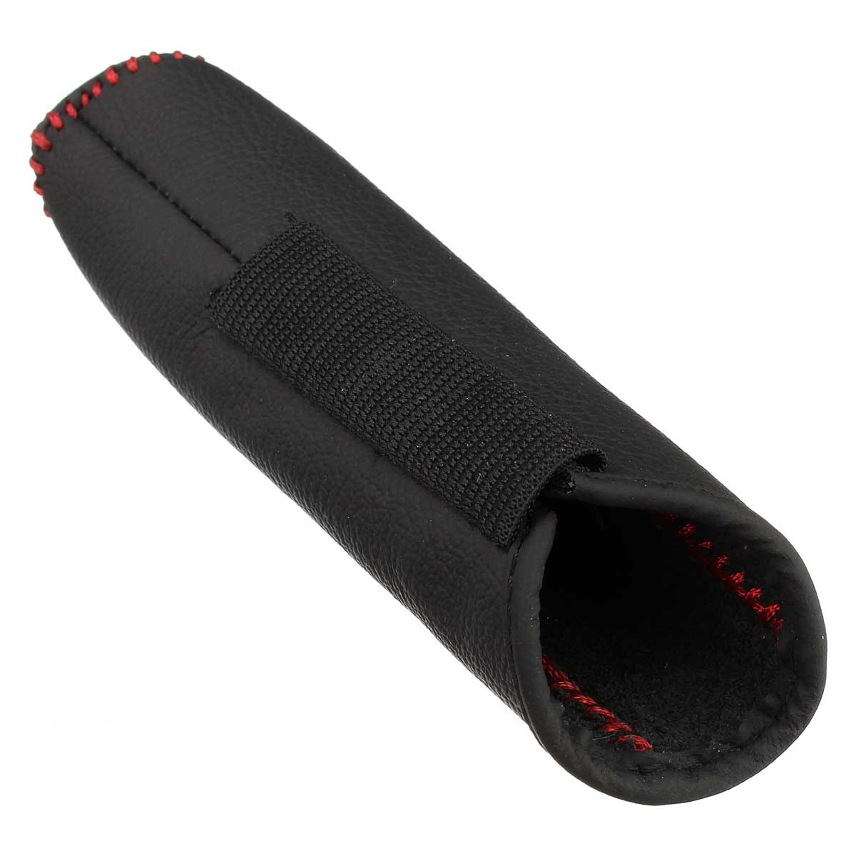 Leather Hand Brake Cover Protective Sleeve For Honda Civic 04-11 Red Stitching