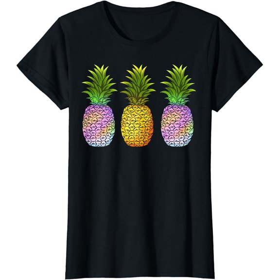 Pineapple Aloha Hawaii Hawaiian Fruit Summer Vacation T-Shirt