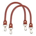thumbnail image 4 of Leather 15.7" Rounded Bag Replacement Strap, Black, 2-Pack, 4 of 9