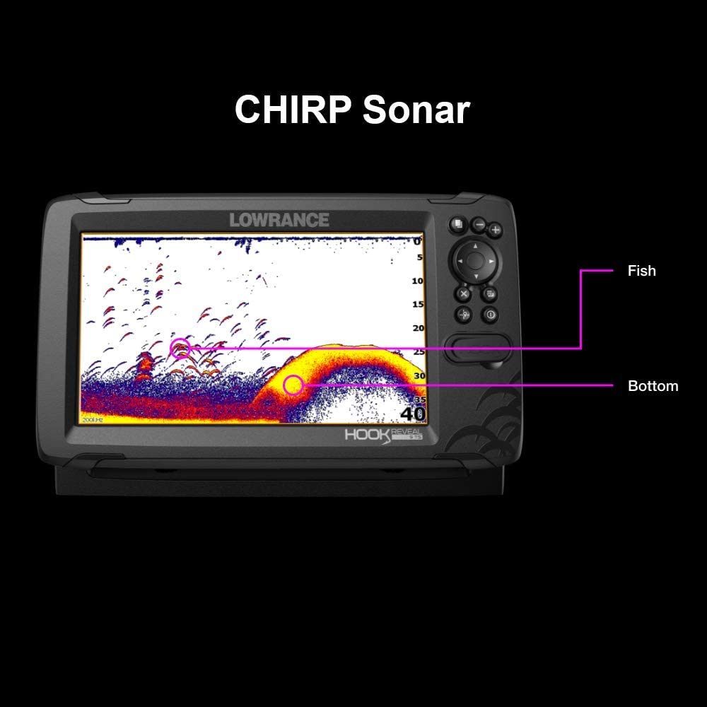 Lowrance Hook Reveal 9" Triple-Shot Portable Fish-Finder with CHIRP - image 3 of 7