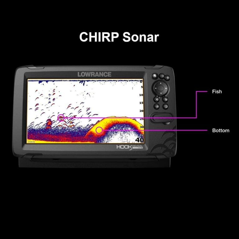 Lowrance Hook Reveal 9 Triple-Shot Portable Fish-Finder with CHIRP 