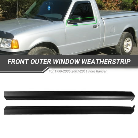 

ZXMT 2Pcs LH&RH Front Outer Window Belt Molding Weatherstrip Seal Kit Fit for Ford Ranger 1999-2011