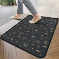 thumbnail image 4 of Black Sun Moon Star Pattern Door Rugs,Washable Non Slip Door Mats Indoor,Decorative Door Mats,Entry Mat Indoor for Entrance,Bedroom,Kitchen,Bathroom,30"x17", 4 of 6