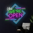 thumbnail image 3 of Handmadetneonsign Yes We're Open Led Sign, We Are Open Neon Sign, Open Led Light, Custom Text Neon, 3 of 5