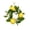 Yellow-1A Home Decor, variant on JJV Spring Artificial Lemon Wreath with Realistic Faux Lemons and Lifelike Green Leaves, Beautiful Foliage Door Hanging for Indoor Table and Garden Decor