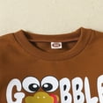 thumbnail image 3 of Baby Thanksgiving Day Sets Long Sleeve Pullover Tops Flare Pants Set, 3 of 6