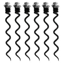 6 Pcs Wine Opener Accessory Corkscrew Replacement Bit Black