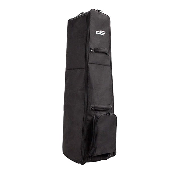 Bolsa de viaje duradera para palos de golf con ruedas, funda Oxford impermeable, grande Negro