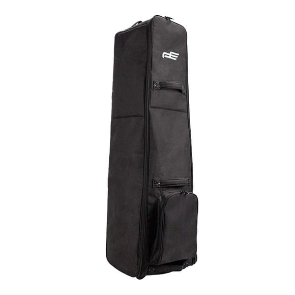 Almencla Sac de golf Durable avec Roues Imperméable Pliable Robuste Oxford Résistant à l'Usure Noir