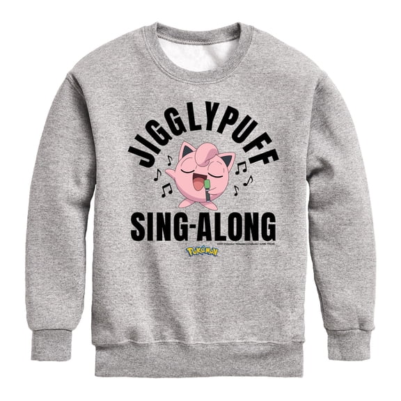 Pokémon - Jiggypuff Sing Along - Youth Crewneck Fleece Sweatshirt